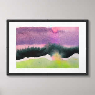 Solar Pink Fantasy Watercolor 03 Poster