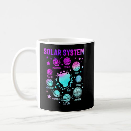 Solar Planets System Outer Space Dwarf Planets Ast Coffee Mug