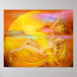 Solar Plexus Chakra Goddess Fine Art Poster/Print Poster