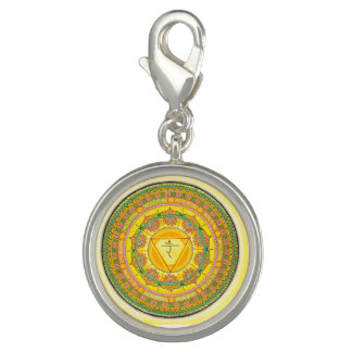 Solar Plexus Chakra Mandala Charm