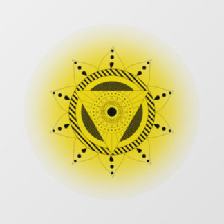 Solar Plexus Chakra Window Cling