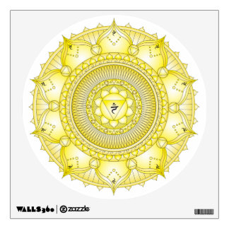 Solar Plexus Chakra Yellow Mandala Wall Decal