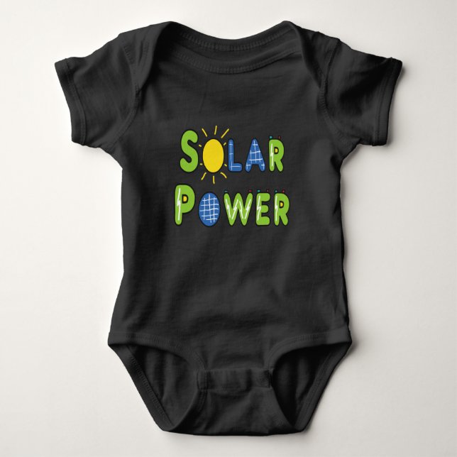 Solar Power Baby Bodysuit (Front)