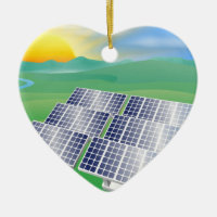 Solar power energy illustration