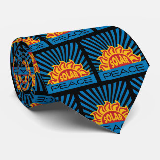 Solar Power Energy World Peace Environment Neck Tie