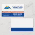 Solar Power | Home Tech | Roof Business Card | Zazzle