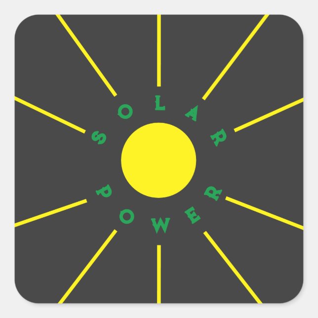 Solar Power Sticker (Front)