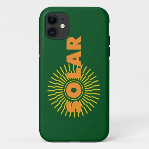 Solar Power Sun iPhone 11 Case