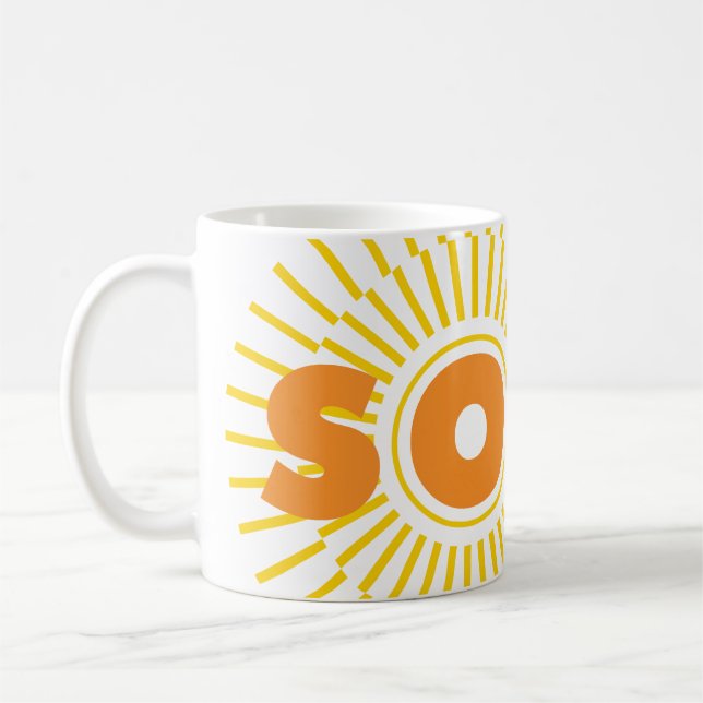Solar Power Sun Coffee Mug (Left)