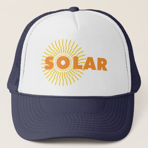 Solar Power Sun Trucker Hat