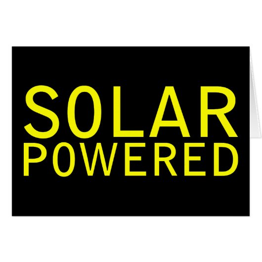 solar powered (Front Horizontal)