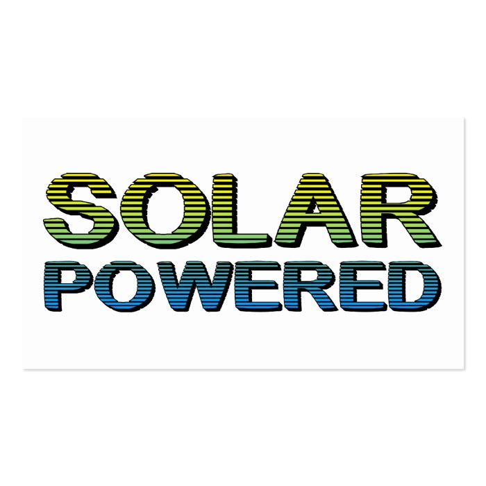 solar powered business card