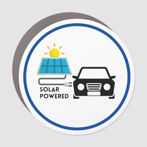 Solar Powered Car Magnet for EVs
