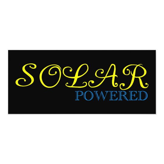 solar powered card