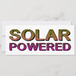 solar powered invitation