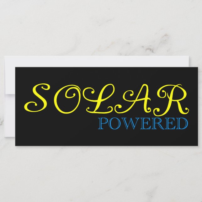 solar powered invitation (Front)