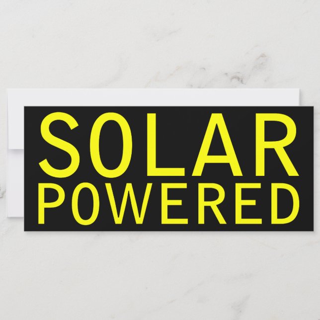 solar powered invitation (Front)
