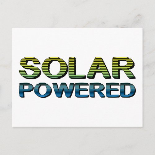 solar powered postcard