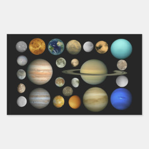 solar rectangular sticker