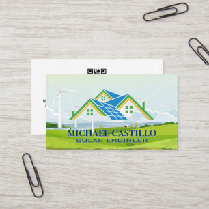 Solar Residential Energy Power Business Card