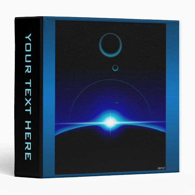 Solar Scene 3 Ring Binder (Front/Spine)