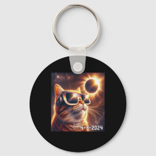 Solar Shirt 2024 Eclipse Wearing Gles Keychain