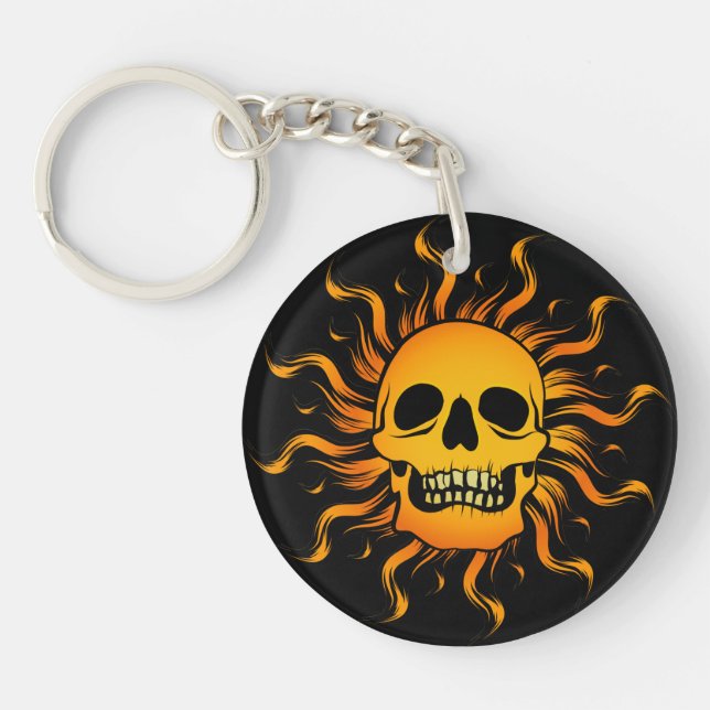 Solar Skull Keychain (Front)