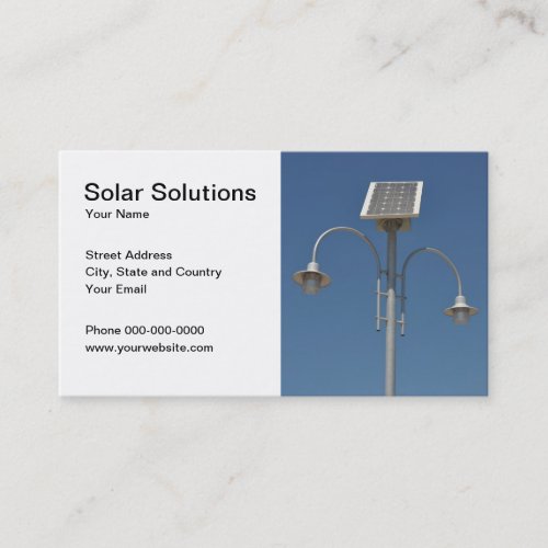 Solar Solutions Business Card