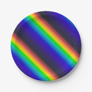 Solar Spectrum Diagonal Paper Plates