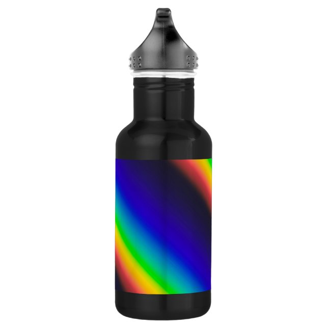 Solar Spectrum Diagonal Stainless Steel Water Bottle (Right)