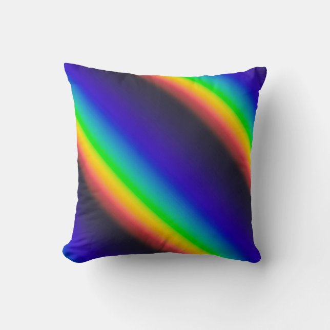 Solar Spectrum Diagonal Throw Pillow (Front)