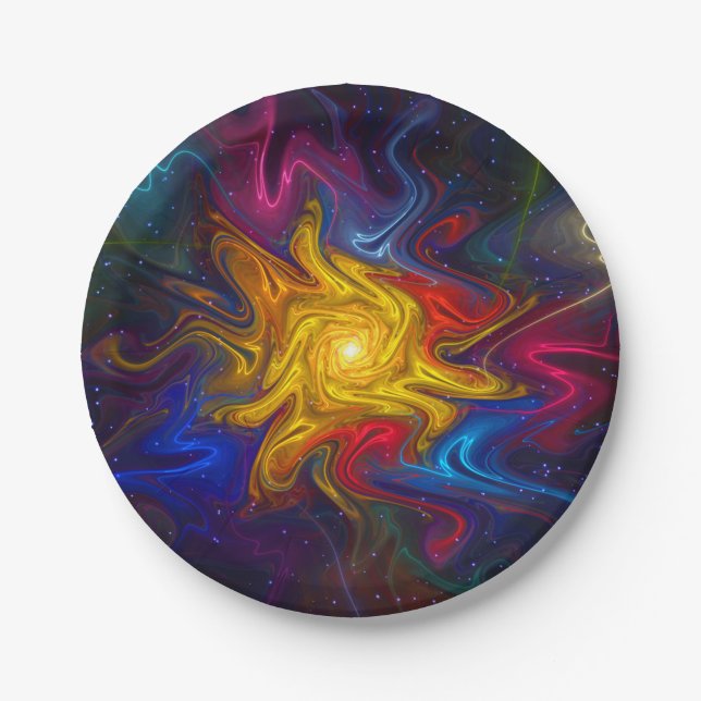 Solar Spectrum Paper Plates (Front)