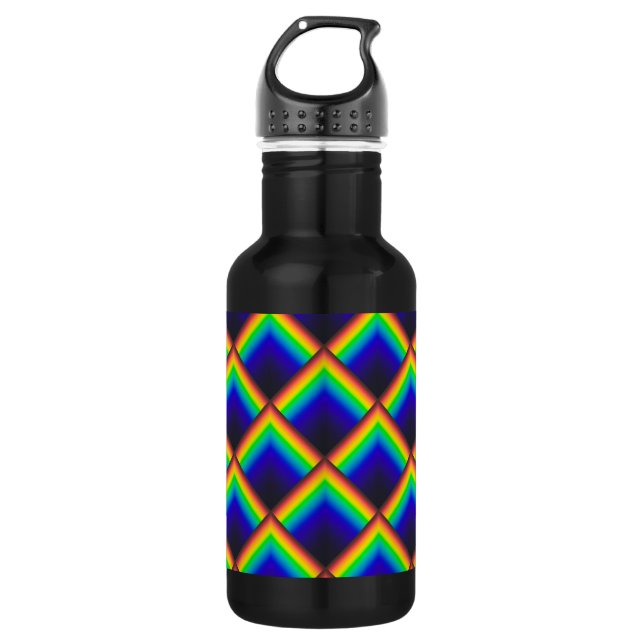 Solar spectrum scales stainless steel water bottle (Front)