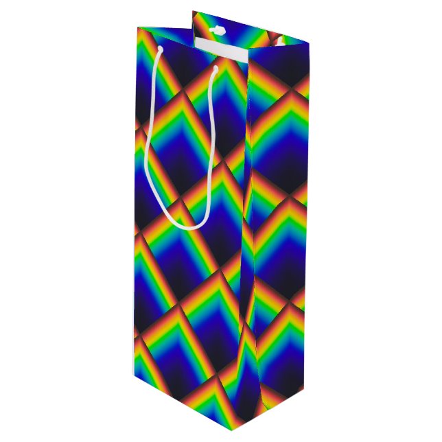 Solar spectrum scales wine gift bag (Front Angled)