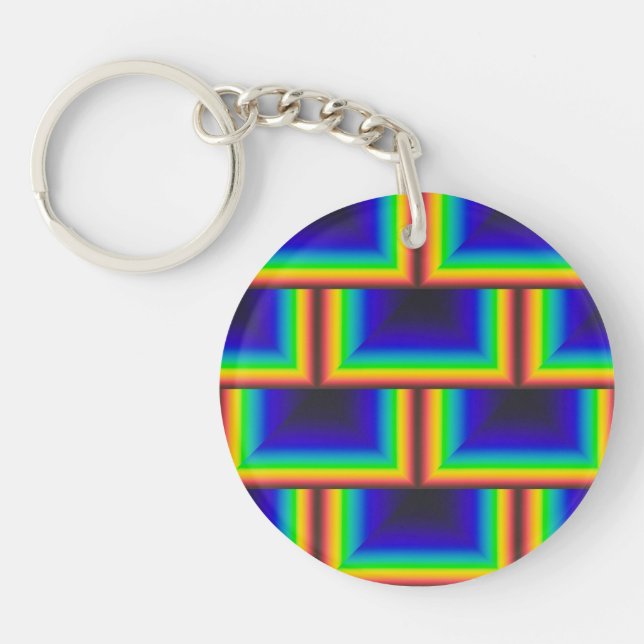 Solar spectrum square scales keychain (Front)