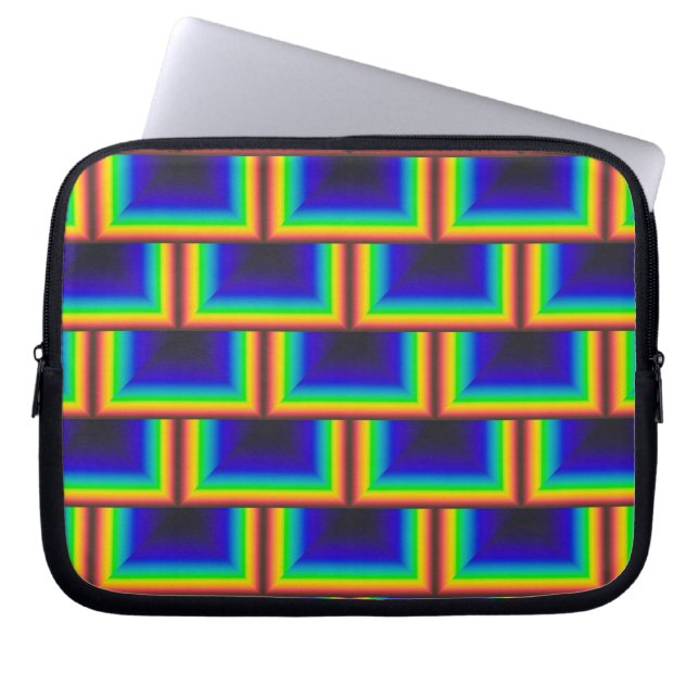 Solar spectrum square scales laptop sleeve (Front)