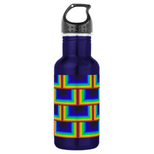 Solar spectrum square scales stainless steel water bottle
