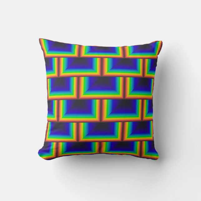 Solar spectrum square scales throw pillow (Front)