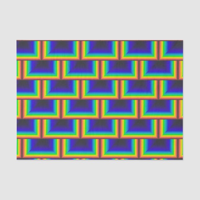 Solar spectrum square scales tissue paper (Front)