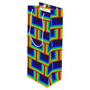 Solar spectrum square scales wine gift bag