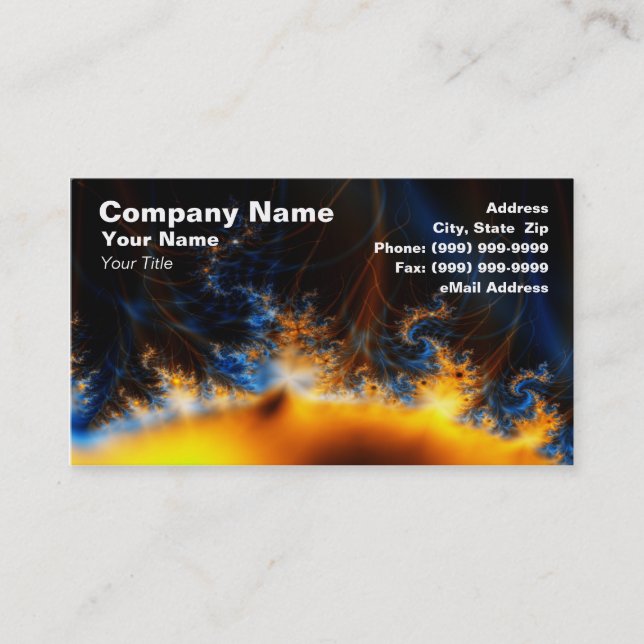Solar Storm Business Card (Front)