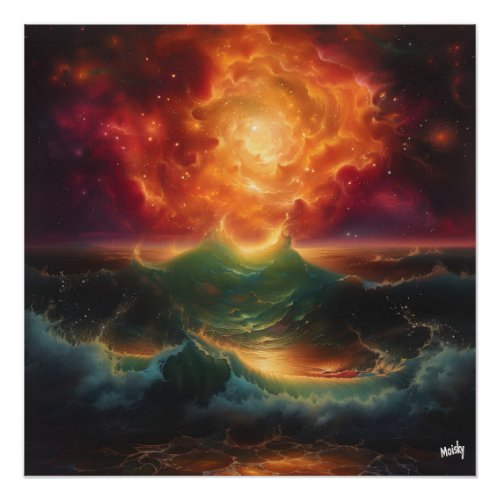 Solar Storm Impressive and Surreal Poster