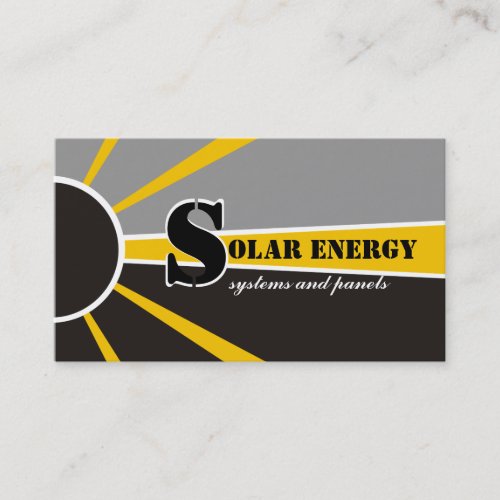 Solarsun EnergyPower alternative sources Business Card