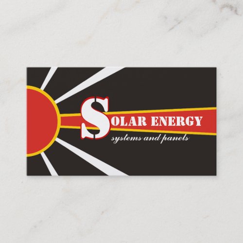 Solarsun EnergyPower alternative sources Business Card