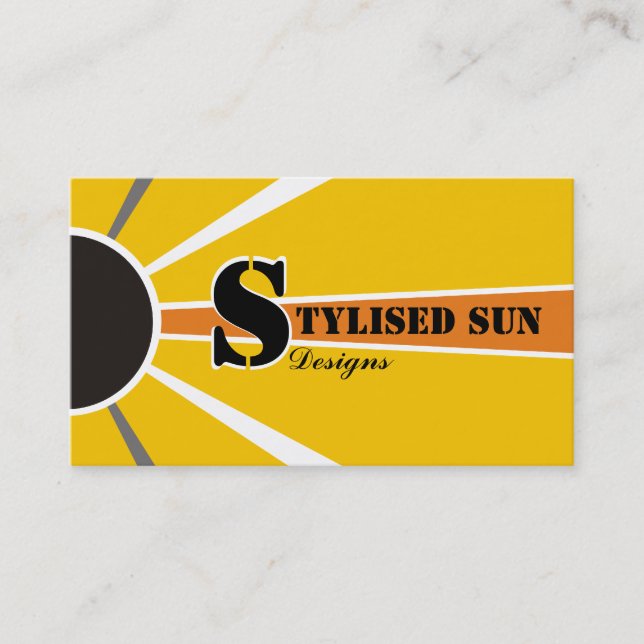 Solar/sun Energy/Power Alternative Sources Business Card (Front)