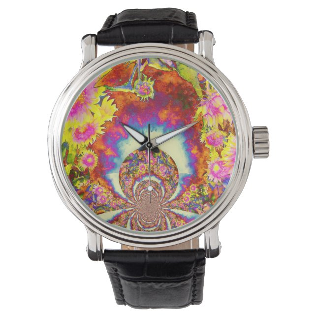 Solar Sunflower fields forever Watch (Front)