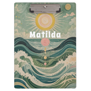 Solar Surge Personalized Clipboard