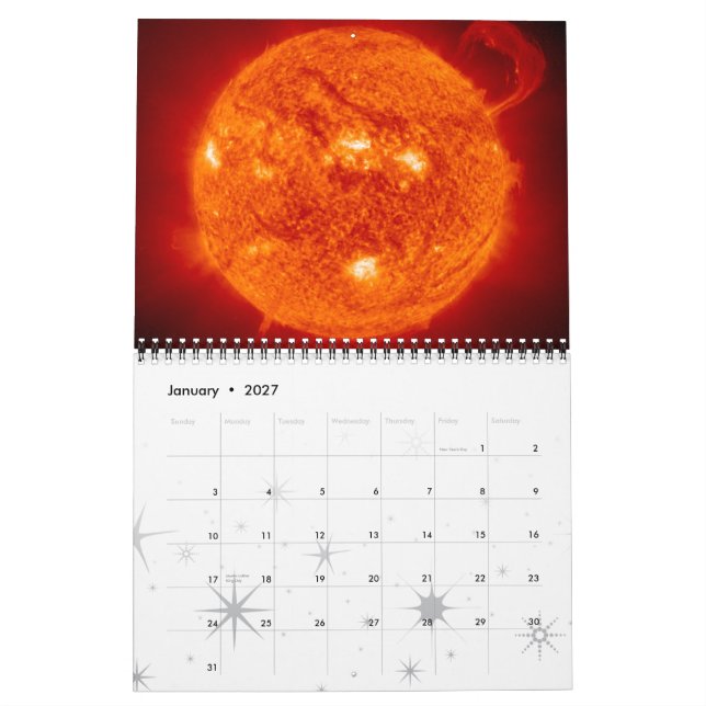Solar System 2015 Space Astronomy Calendar (Jan 2027)