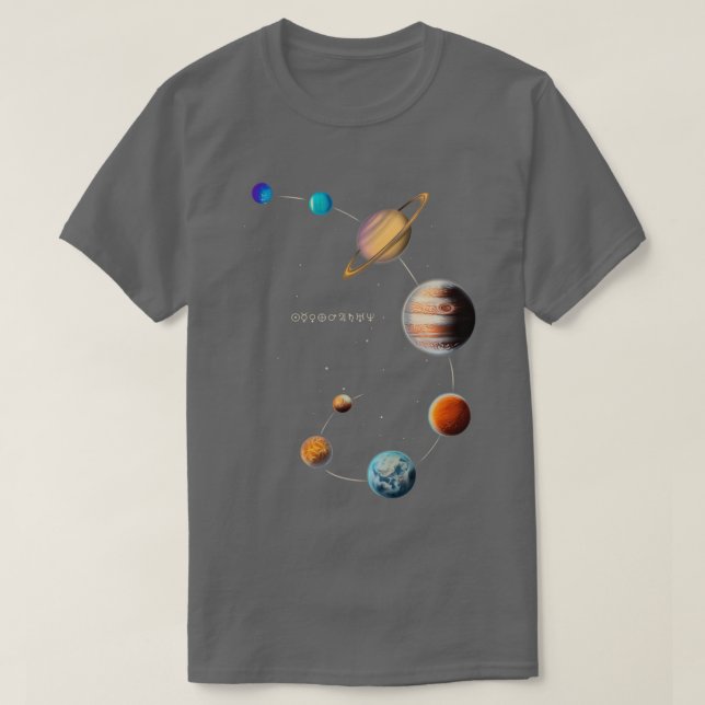 Solar System 2  T-Shirt (Design Front)