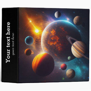 Solar System 3 ring binder